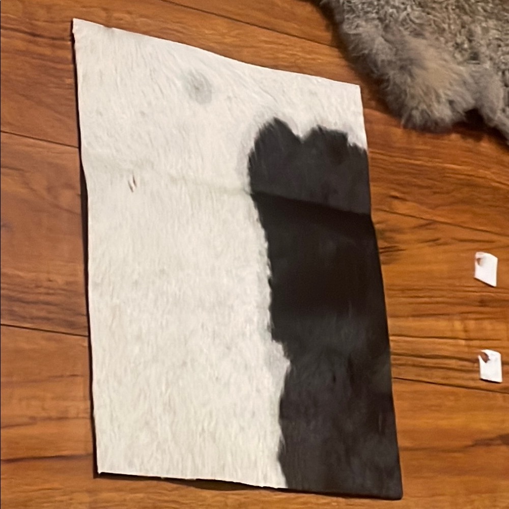 Black and White Cowhide Rug - Picture 1 of 1